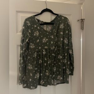 White birch babydoll top